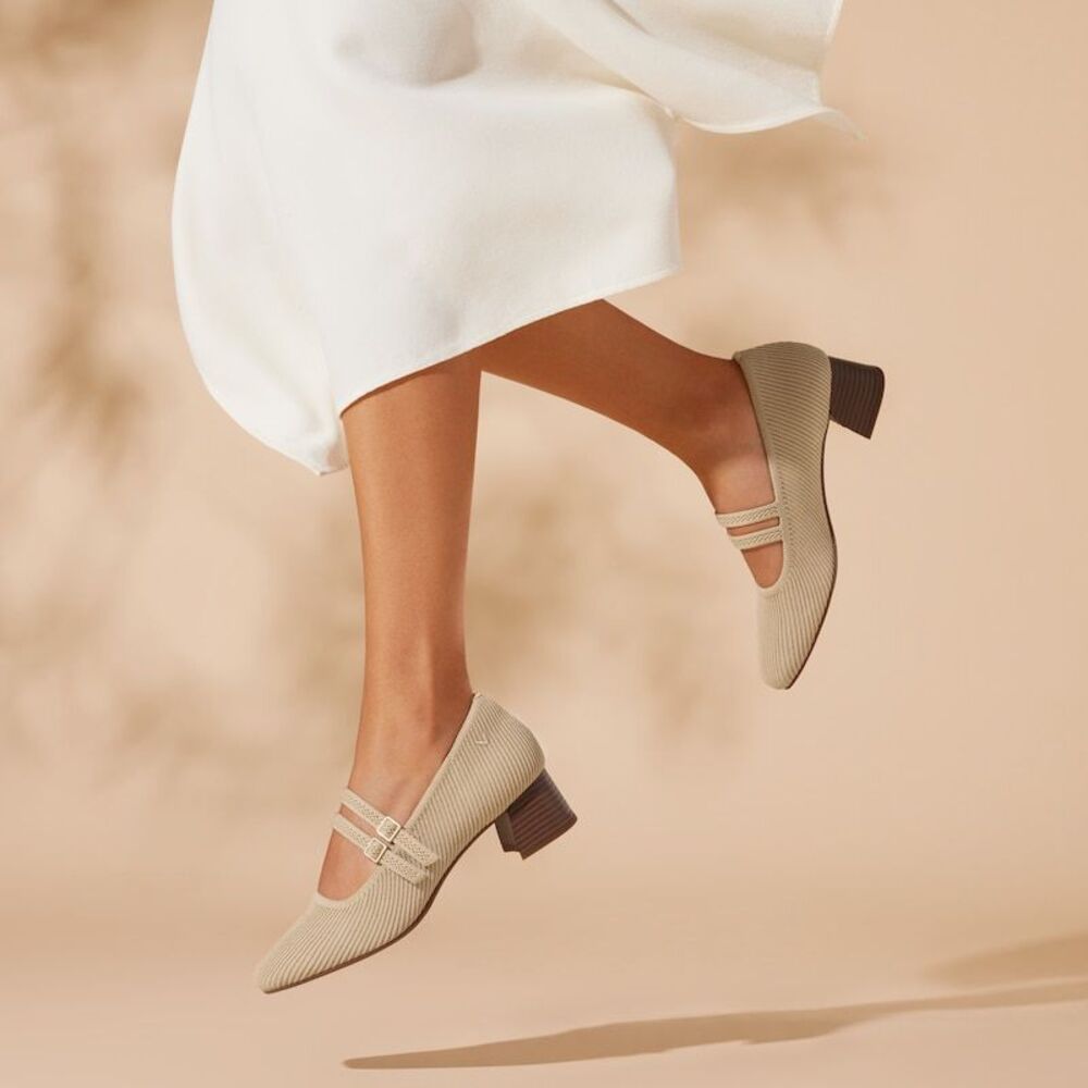 VIVAIA Square-Toe Mary-Jane Heels (Melody Pro Mary-Jane) size  EU/38.5‎ US/7.5
